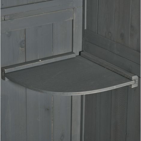 Schrank Gartenschrank Aufbewahrung Holz 77x54x179 HAVRYA (1/4)