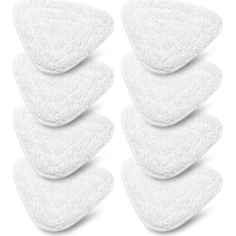 Tigrezy Lot de 8 Housses de Rechange pour Nettoyeur à vapeur Vileda Steam & Vileda Steam Plus, Accessoire Balai Vapeur Microfibre compatible avec Vileda Steam, Lavables en Machine (1/4)