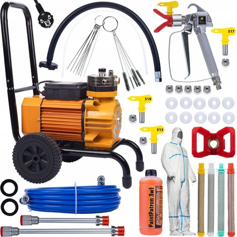 Rosfix Mega Set Rosfix Strong Blue Storm SBS03 Lackiergerät 3500W 22MPA 18L/min mit Zubehör (1/5)