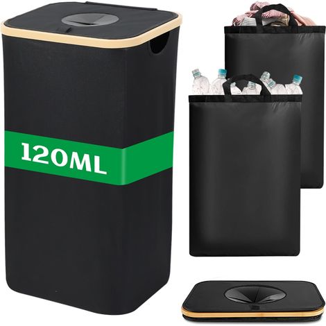 Contenedor plegable para botellas y latas de plástico, 2 bolsas (1/5)