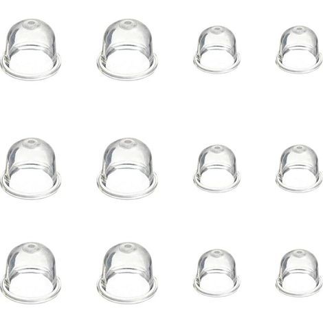 12 Pièces Carburateur Amorce Pompe Ampoule 19 mm et 22 mm Poire Pompe Amorcage Accessoires de Carburateur pour Debroussailleuse Tronçonneuse Souffleur Tondeuse (1/4)