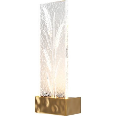 Maytoni Ornate Applique murale LED intégrée moderne en laiton 3000 K 50 lm abat-jour acrylique