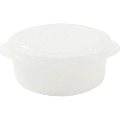 Boîte De Rangement Alimentaire - Contenant Empilable En PP Blanc - Pour Préparation De Repas Et Organisation De Cuisine - 12 7 X 9 7 X 6 7 Cm - 1 Pièce (1/5)