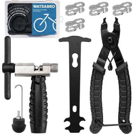 Kit de réparation de chaîne de vélo 6-12 vitesses avec dérive-chaîne et pince maillon (1/5)
