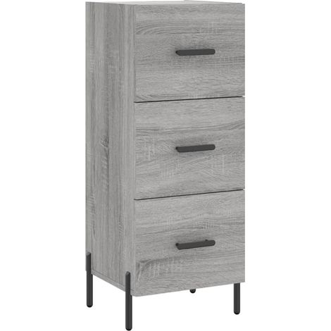 Aparador cómoda cómoda armario mueble organizador cocina salón salón Sonoma 34,5 x 34 x 90 cm madera contrachapada gris 020036310 (1/5)