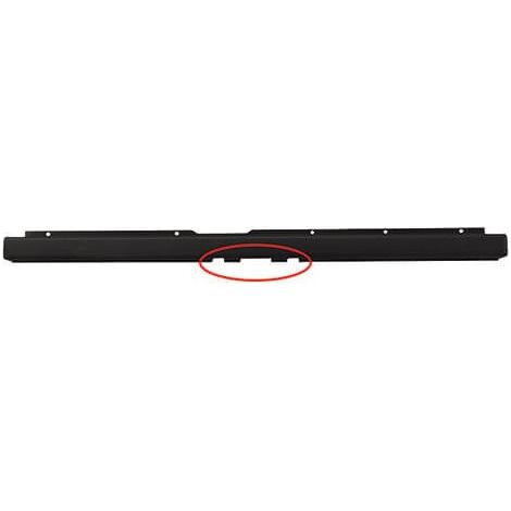 Pare-choc arrière central noir avec trou crochet Peugeot Boxer depuis 2006