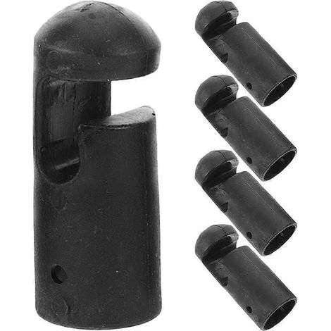 Lot de 5 embouts universels pour poteaux de trampoline : pièces de rechange en plastique – protections de barres pour trampolines d’extérieur – améliorent la sécurité et l’esthétique (1/4)