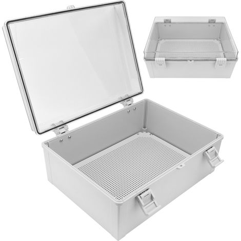 Boîte de jonction électrique étanche IP66 IP65, boîtier en plastique transparent avec boucle, coffret de connexion résistant à l'eau pour extérieur (1/5)