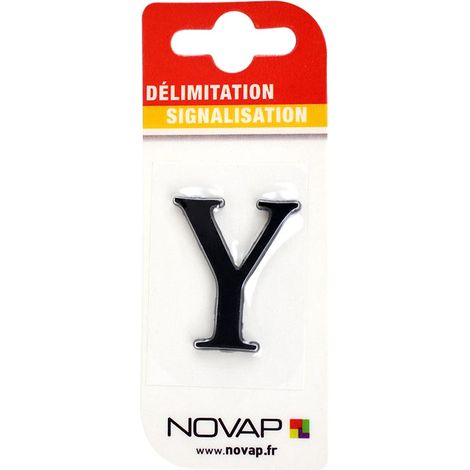 Lettre Y Noire Hauteur 25mm - 4620343