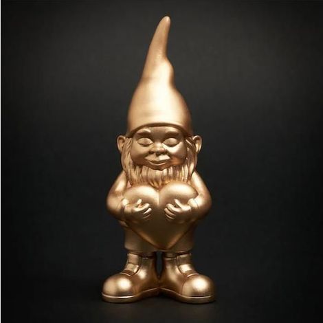 Decorative statue - BLOGO DESIGN - Blogo - Gold color - Dimensions 5x12 cm - Contemporary style