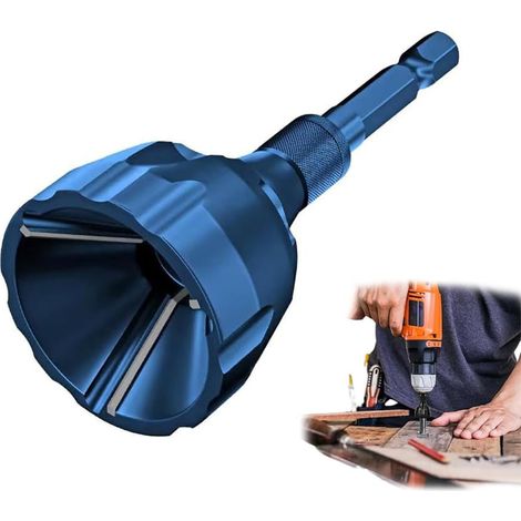 Werkzeug zum Entgraten und Anfasen von Wolframstahlbohrern, entfernt Grate zur Reparatur von Schraubengewinden, Geeigneter Schraubenrohrdurchmesser: 1/8 Zoll (3 mm) bis 3/4 Zoll (19 mm)