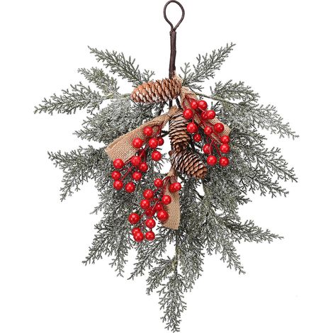 Guirlandes De Noël Et Petits Sapins Renversés, Décoration Festive Pour La Maison, Vente En Lot De 2 Pièces-KZQ (1/5)