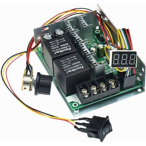 PWM-Gleichstrommotor-Drehzahlregler mit Digitalanzeige 0-100% Eingang MAX 60A-- (1/5)