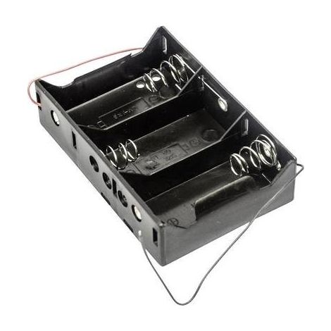 MPD BH3DW Portabatteria 3x Torcia (D) Cavo (L x L x A) 107 x 71 x 28 mm