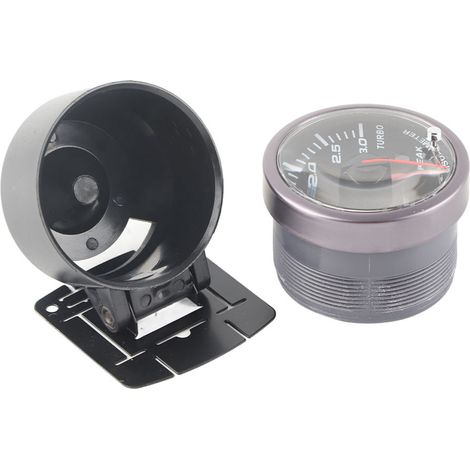 60-mm-LED-Ladedruckanzeige (2,5 Zoll) für Pkw, 3,0-bar-Druckanzeige, modifizierte Anzeige mit Zeiger, 12 V DC, mit Nachtlicht (1/5)