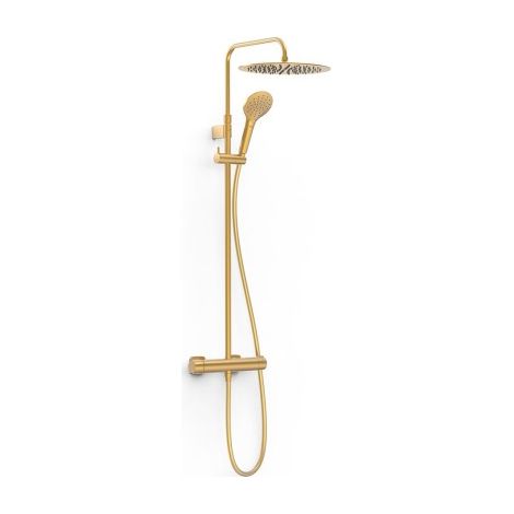 Ensemble de robinet mural Duo‑confort à 2 voies pour douche Loft Or Mat 24K - TRES 22219901OM