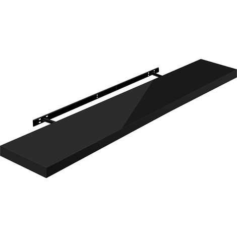 WOLTU Étagère Murale, Tablette Murale Panneau de Bois, Étagère Flottante, Étagère à Livres, 120x22, 9x3, 8cm, Nior RG9484sz (1/4)