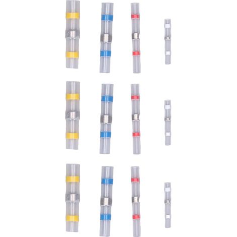 100 Stück Schrumpfschlauch-Stoßverbinder, Crimp-Anschlüsse, wasserdicht, Lötverbindung, elektrisches Spleißset (1/5)