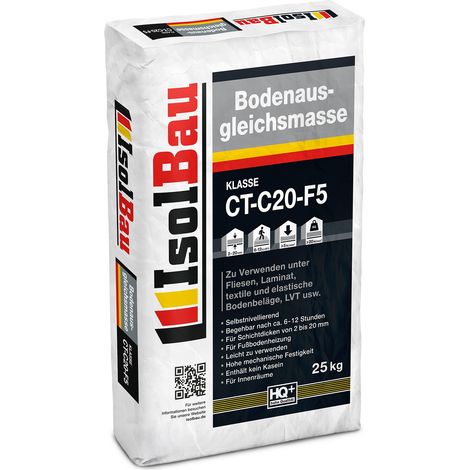 IsolBau Massetto autolivellante Bodenausgleichsmasse 2-20mm 25kg