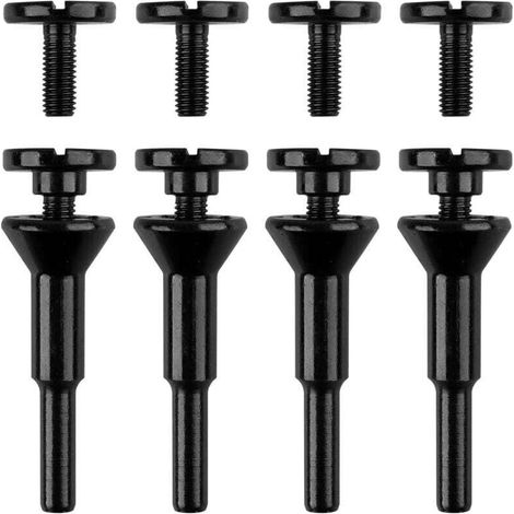 Montagehalterung für Trennscheiben, 3/8"- und 1/4"-Bohrungen, 4er-Pack, für Winkelschleifer, Zubehör, Bohrer (1/4)