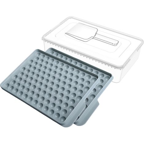 Lot de 2 Bacs à glaçons, 104 pièces, sphères rapides, matériau durable, démoulage facile, pour boissons café jus(Troisième trimestre : Nouveaux produits en septembre) (1/5)