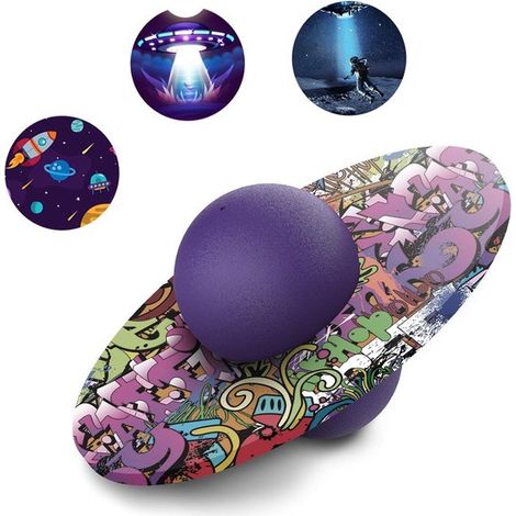 Ballon Sauteur pour Enfants et Adultes - Capacité jusqu'à 90 kg - Entranement de l'équilibre et de la Coordination - Ballon Sauteur pour Intérieur et Extérieur - Cadeau Amusant (1/5)
