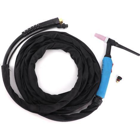 Pistolet TIG WP-26 pour soudage à l'arc argon, haute efficacité, métal, longueur 4 mètres, accessoire de soudage professionnel. (1/5)