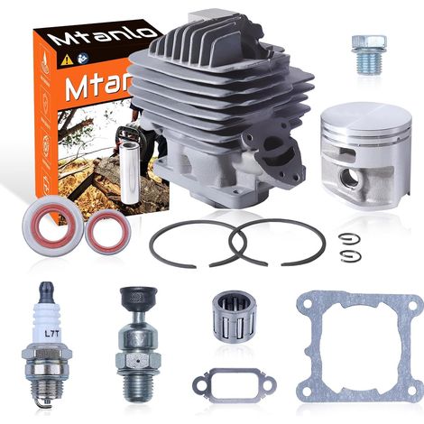 Kit de piston de cylindre pour tronçonneuse Stihl MS261 MS261C MS 261, kit de piston de cylindre de 44,7 mm avec bougie, joint d'huile 1141 020 1200 1141 020 1202