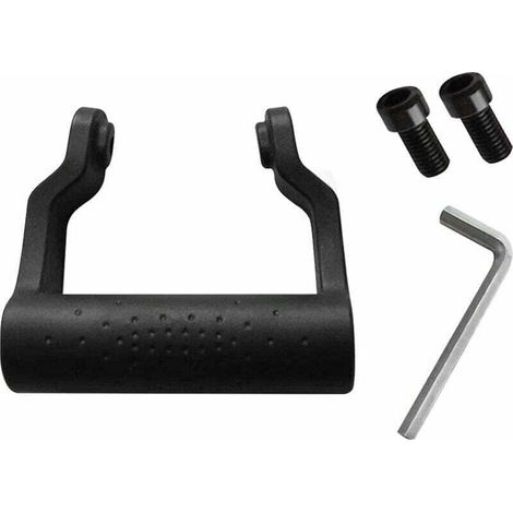 Ersatzgriff für Winkelschleifer, 8-mm-Gewinde, Kunststoff-Zusatzpolierwerkzeug, rutschfester und stoßdämpfender Griff, Zubehör (schwarz) - Crezuo