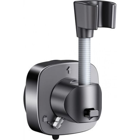 Supporto per soffione doccia con ventosa a 360°, riutilizzabile, facile da ruotare, installazione senza foratura. (1/5)