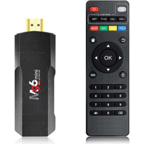 Mini TV Stick H313 4K Network Player 2+16G Android Smart TV Box ATV HD Set Top Box TV Stick pour Google YouTube Prise UE (1/4)