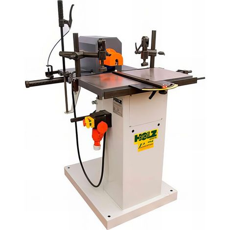 Mortaiseuse à bédane 2200 W – Course max 205 mm – Vitesse 2840 Tr/min – Pour bois dur et teck – Machine robuste avec guide angulaire – Holzprofi