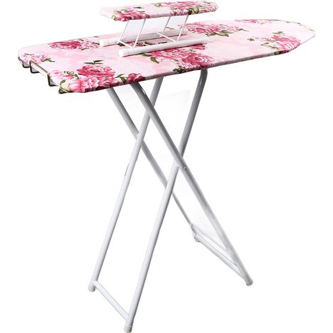 Planche à repasser de table repliable allongée 36 inch stable motif floral avec planche à manches pour couture atelier maison (1/5)