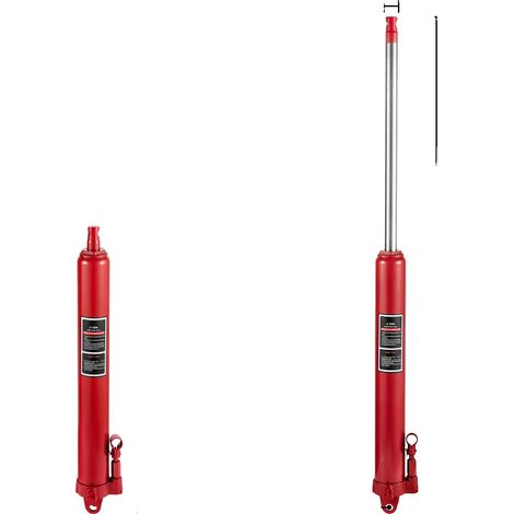 Cric hydraulique, capacité de 4 tonnes, construction en acier durable, 8T (1/2)
