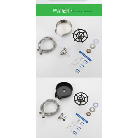 Lave-verres, lave-verres haute pression, barre d'évier, presse domestique, lave-verres automatique, rinceuse de nettoyage, robinet, acier inoxydable, une pièce (1/3)