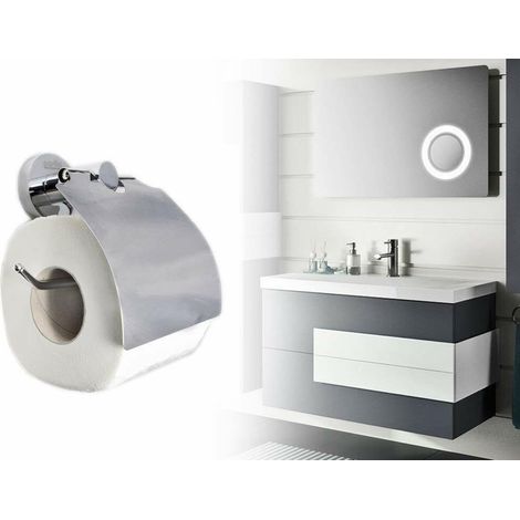 ACCESSORIO BAGNO PORTA CARTA IGIENICA ACCIAIO CROMATO 58765