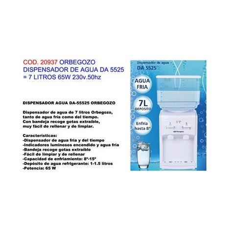 Orbegozo DA 5525 distributeur d'eau blanc 7 litres (1/8)