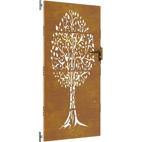 Maison Exclusive - Gartentor 85 x 175 cm Pulverbeschichteter Stah (1/5)