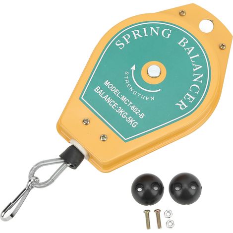 Spring Balancer 3 to 5Kg Load Bearing Retractable Tool Fixture Holder Hanging with Fittings