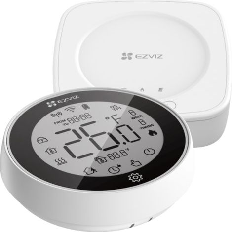 Ezviz T56 Thermostat Intelligent Chrono avec contrôle de température Wi-Fi – À poser / mural