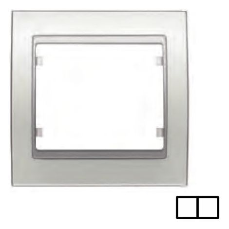 Marco 2 elementos BLANCO SATÍN BJC Mega 22002-BS