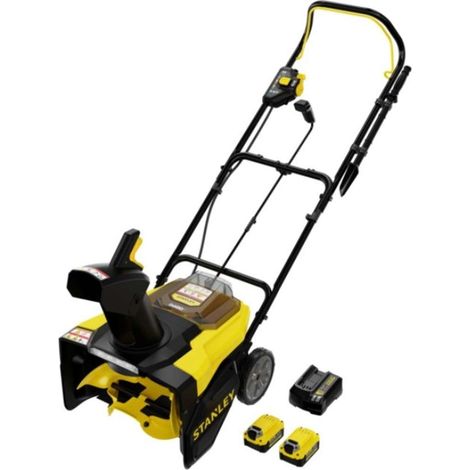 Fresadora de nieve Stanley scsnp460r2-qw sin cable 46 cm 2 baterías 6Ah (1/5)