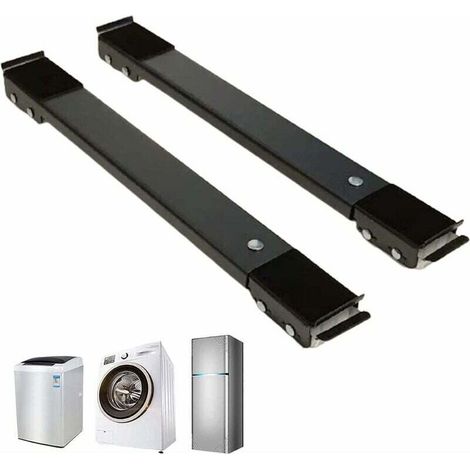 Support De Machine À Laver Mobile, Base Mobile Multifonctionnelle Réglable, Meuble De Base De Réfrigérateur, 24 Roues, Fixe avec Serrure, Antidérapant, Adapté Au Sèche Linge/Armoire/Canapé gris (1/5)