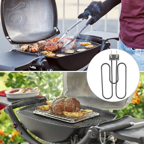 Chauffage électrique pour Barbecue Compatible avec Weber 66631 Weber Q140 Q1400,élément Chauffant de Rechange pour (1/5)
