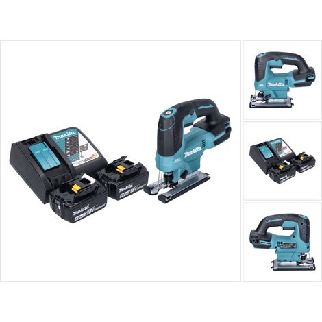 Seghetto alternativo a batteria Makita DJV 184 RT 18 V brushless + 2x batteria ricaricabile 5,0 Ah + caricabatterie