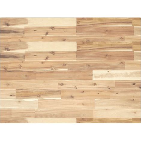Piano Tavolo Rettangolare 80x60x2cm in Legno Massello di Acacia vidaXL (1/5)