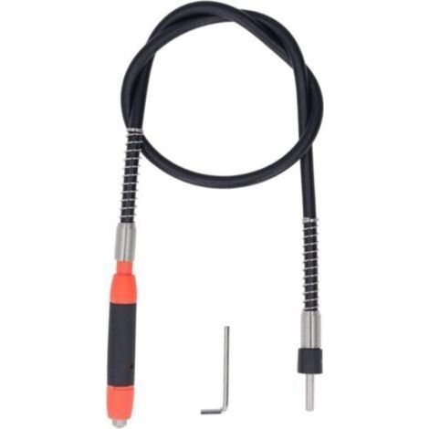 Outils rotatifs à arbre flexible, mandrins de câble d'extension de perceuse flexibles, accessoires à arbre flexible pour la gravure, le meulage et le polissage (1/4)