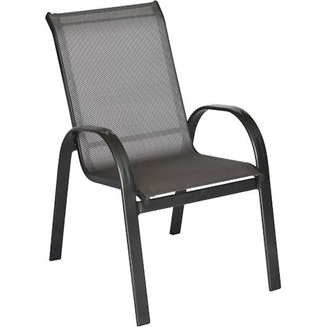 Amalfi Stapelsessel 2er Set Aluminium/Textil