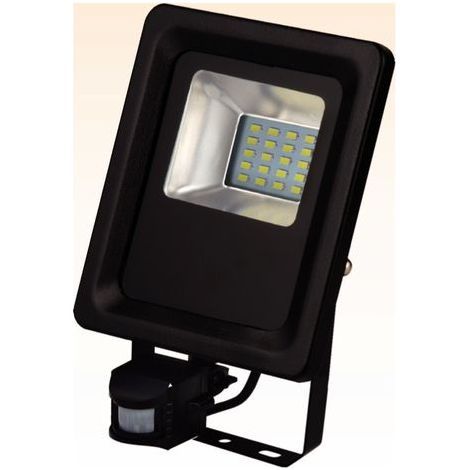 Projecteur à LED extra plat avec détecteur 10W IP65 6500K Dim. 121.6x231.3x44.5mm (1/3)