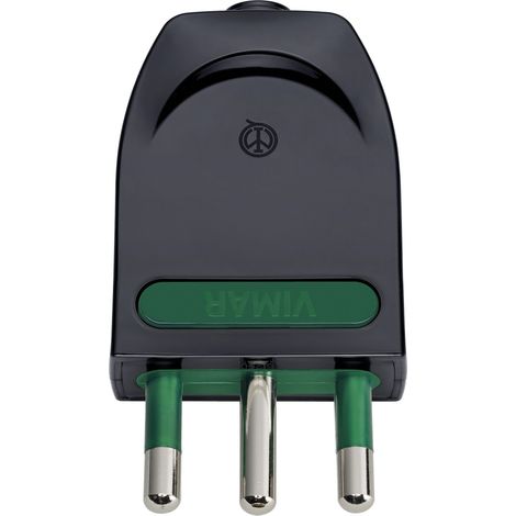 VIMAR - 00204 Spina 2P+T16A orientabile S17-SPB17 nero